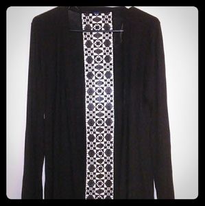 Black cardigan with lace